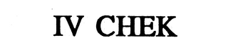 IV CHEK logo