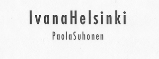 IVANA HELSINKI PAOLA SUHONEN logo