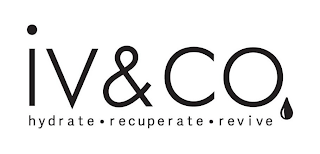 IV&CO. HYDRATE RECUPERATE REVIVE logo