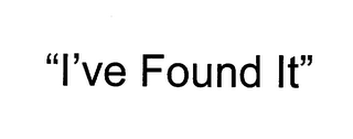 "I'VE FOUND IT" logo