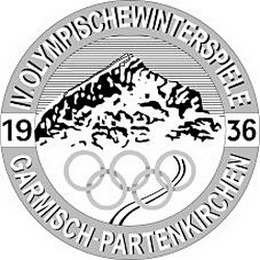 IV.OLYMPISCHEWINTERSPIELE GARMISCH-PARTENKIRCHEN 1936 logo