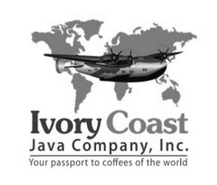 IVORY COAST JAVA COMPANY, INC. YOUR PASSPORT TO COFFEES OF THE WORLD logo