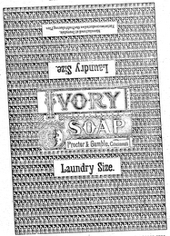 IVORY SOAP LAUNDRY SIZE PROCTER & GAMBLE CINCINNATI MANUFACTURED AT IVORYDALE. FACTORIES CONDUCTED ON THE PROFIT-SHARING PLAN logo