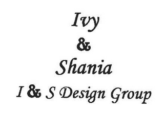 IVY&SHANIA I&S DESIGN GROUP logo