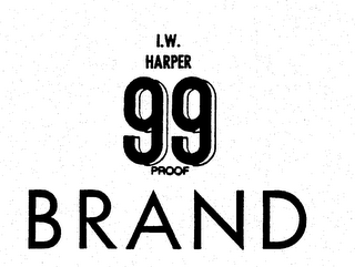 I.W. HARPER 99 PROOF BRAND logo
