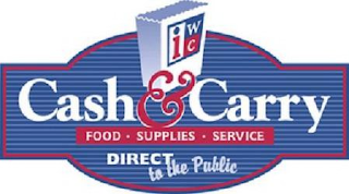 IWC CASH & CARRY FOOD SUPPLIES SERVICE DIRECT TO THE PUBLIC logo