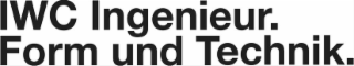 IWC INGENIEUR. FORM UND TECHNIK. logo