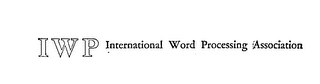 IWP INTERNATIONAL WORD PROCESSING ASSOCIATION logo