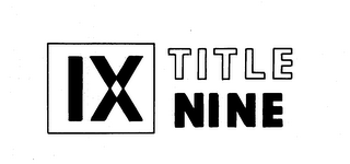IX TITLE NINE logo