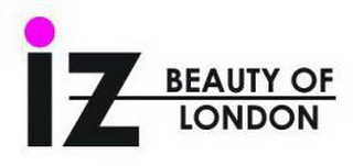 IZ BEAUTY OF LONDON logo