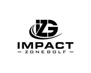 IZG IMPACT ZONE GOLF logo