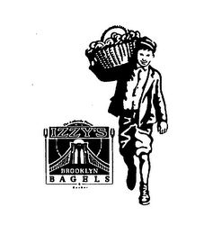 IZZY'S BROOKLYN B A G E L S THE AUTHENTIC FLAVOR KOSHER logo