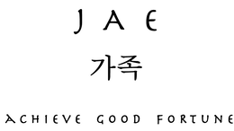 J A E  ACHIEVE GOOD FORTUNE logo