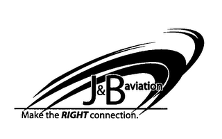 J & B AVIATION MAKE THE RIGHT CONNECTION. logo