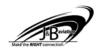 J & B AVIATION MAKE THE RIGHT CONNECTION logo