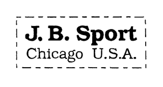 J. B. SPORT CHICAGO U.S.A. logo