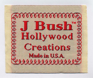 J BUSH HOLLYWOOD CREATIONS MADE IN U.S.A. logo