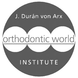 J. DURÁN VON ARX ORTHODONTIC WORLD INSTITUTE logo