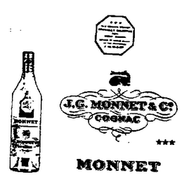J. G. MONNET & CO. COGNAC MONNET logo