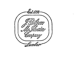 J. GIBSON MCILVAIN COMPANY EST.1798 LUMBER logo