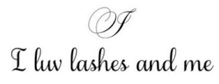J I LUV LASHES AND ME logo