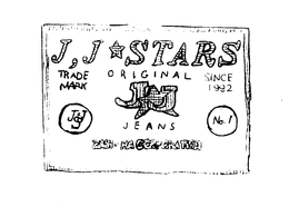 J, J STARS TRADEMARK ORIGINAL SINCE 1992 J&J J&J JEANS NO. 1 ZAIN - HA CORPORATION logo