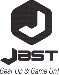 J JAST GEAR UP & GAME ON! logo