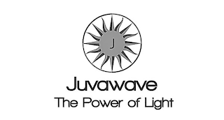 J JUVAWAVE THE POWER OF LIGHT logo