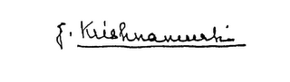 J. KRISHNAMURTI logo