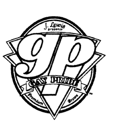 J. LEWIS PRESENTS GP GAY PRIDE PREMIUM BREWS logo