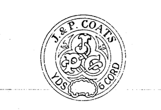 J. & P. COATS JPC YDS 6 CORD logo