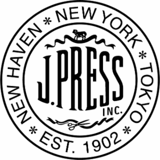J. PRESS INC. NEW HAVEN NEW YORK TOKYO EST. 1902 logo