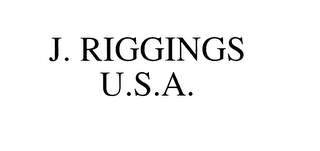 J. RIGGINGS U.S.A. logo