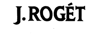 J. ROGET logo