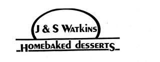 J & S WATKINS HOMEBAKED DESSERTS logo