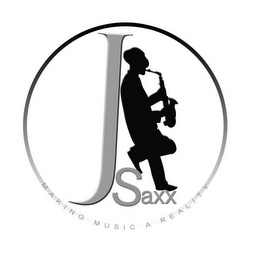J SAXX MAKING MUSIC A REALITY logo