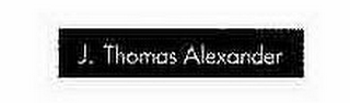 J. THOMAS ALEXANDER logo