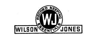 J. W. WILSON JONES RECORD KEEPING ESSENTALS logo