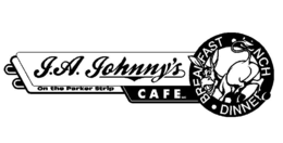 J.A. JOHNNY'S BREAKFAST . LUNCH . DINNER CAFE LLC ON THE PARKER STRIP logo