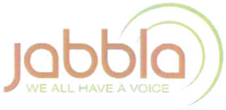 JABBLA WE ALL HAVE A VOICE logo