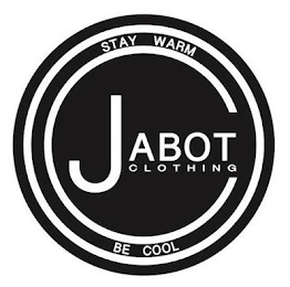 JABOT CLOTHING STAYWARM BE COOL logo