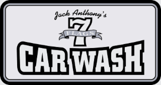 JACK ANTHONY'S 7 FLAGS CAR WASH logo