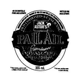 JACK ASTOR'S PAIL AIL PREMIUM CREAM SODA logo