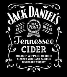 JACK DANIEL'S CRISP OLD NO. 7 BRAND BLEND TENNESSEE CIDER CRISP APPLE CIDER BLENDED WITH JACK DANIEL'S TENNESSEE WHISKEY logo