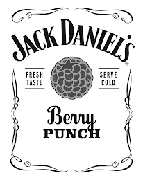 JACK DANIEL'S FRESH TASTE SERVE COLD BERRY PUNCH logo