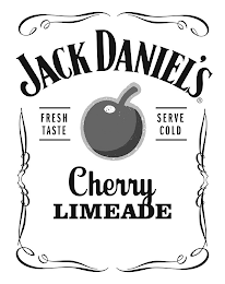 JACK DANIEL'S FRESH TASTE SERVE COLD CHERRY LIMEADE logo