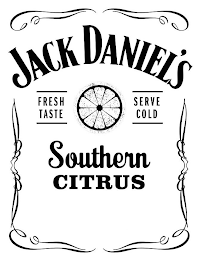 JACK DANIEL'S FRESH TASTE SERVE COLD SOUTHERN CITRUS logo