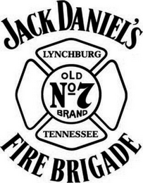 JACK DANIEL'S LYNCHBURG OLD NO 7 BRAND TENNESSEE FIRE BRIGADE logo