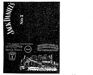 JACK DANIEL'S NO. 7 THE OLDEST REGISTERED DISTILLERY IN THE UNITED STATES EST. 1866 WHISKEY MADE AS OUR FATHERS MADE IT FOR 7 GENERATIONS NO. 1 JACK DANIEL'S OLD DISTILLERY LYNCHBURG TENN. logo