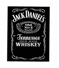 JACK DANIEL'S OLD NO. 7 BRAND TENNESSEE SOUR MASH WHISKEY logo